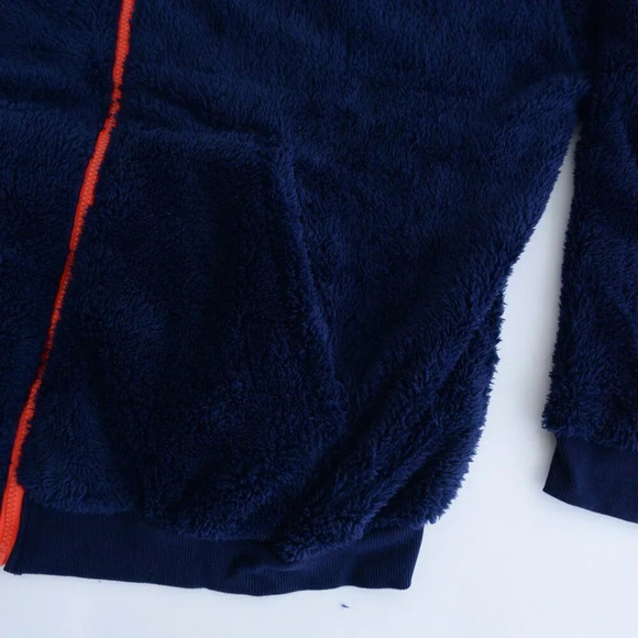 Raw Gear Navy w Orange Piping  Soft Fleece Zip Embroidered Sweater Unisex XL NWT - Picture 5 of 10